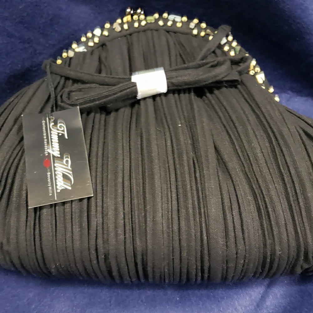 Timmy Woods Black Fabric Purse